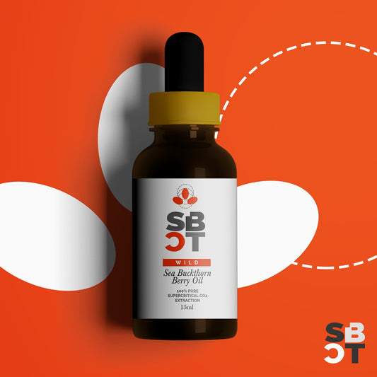 Wild Sea Buckthorn Seabuckthorn Oil Anti-Aging for Wrinkles, Acne, Scars, Rosacea, Eczema