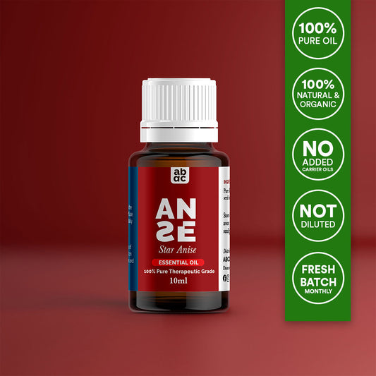 ANSE Star Anise Essential Oil 100% Natural Therapeutic Grade Digestive Support Respiratory Health