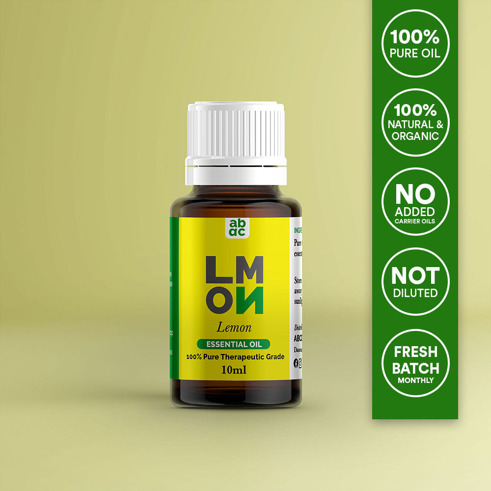 ABCD® Lemon Essential Oil - 100% Natural, Therapeutic Grade for Aromatherapy, Mood Boost Cleaning