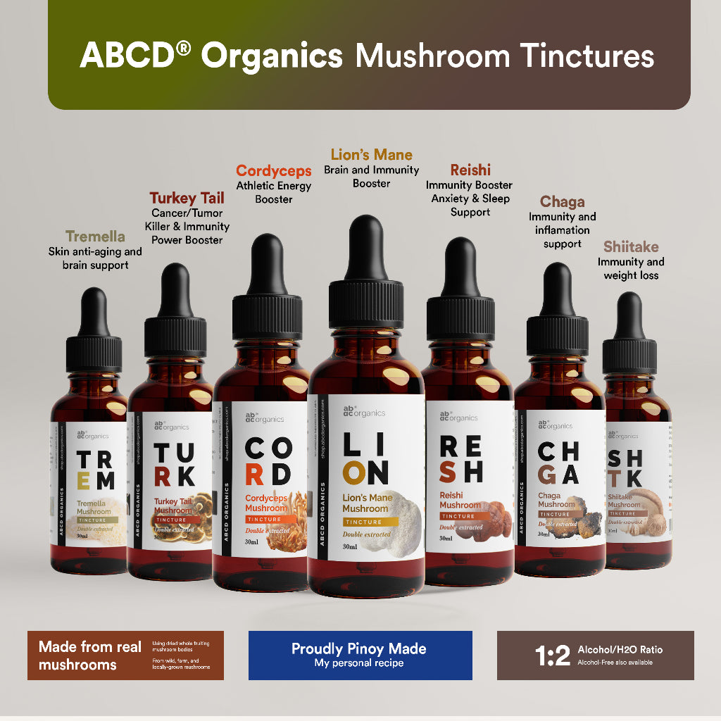 ABCD Organics Agaricus Blazei Tincture (1:3 Strength Double Extracted Tincture) - Mushroom Tincture