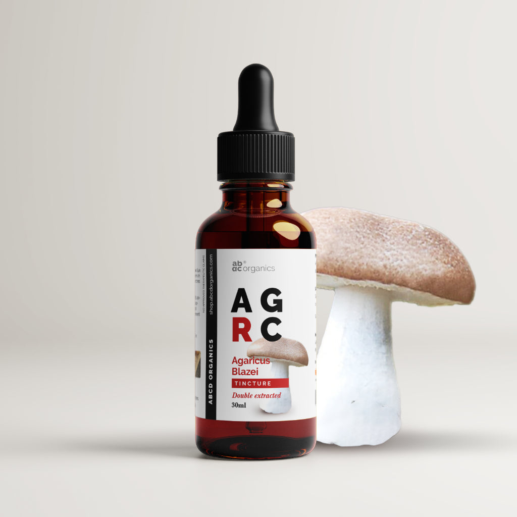 ABCD Organics Agaricus Blazei Tincture (1:3 Strength Double Extracted Tincture) - Mushroom Tincture