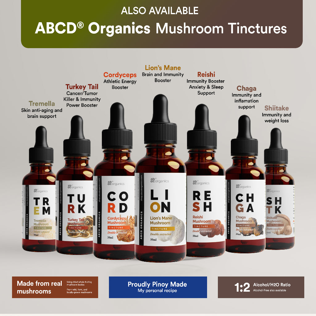 ABCD Organics® Turkey Tail Mushroom Extract (1:3 Strength Double Extracted Tincture)