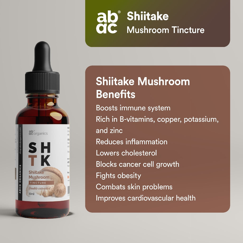 ABCD Organics® Lion's Mane Liquid Extract Mushroom Tincture (1:3 Strength Double Extracted Tincture)