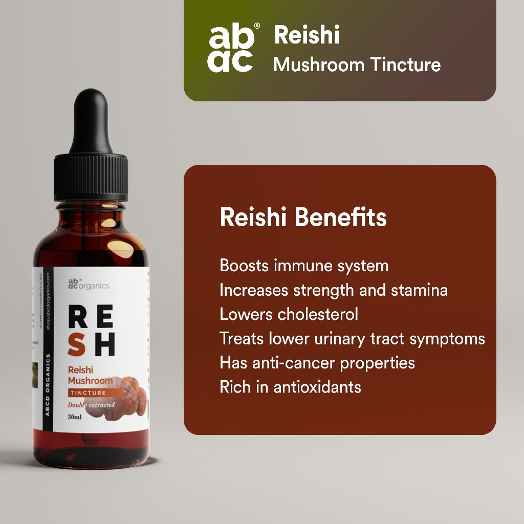 ABCD Organics® Lion's Mane Liquid Extract Mushroom Tincture (1:3 Strength Double Extracted Tincture)