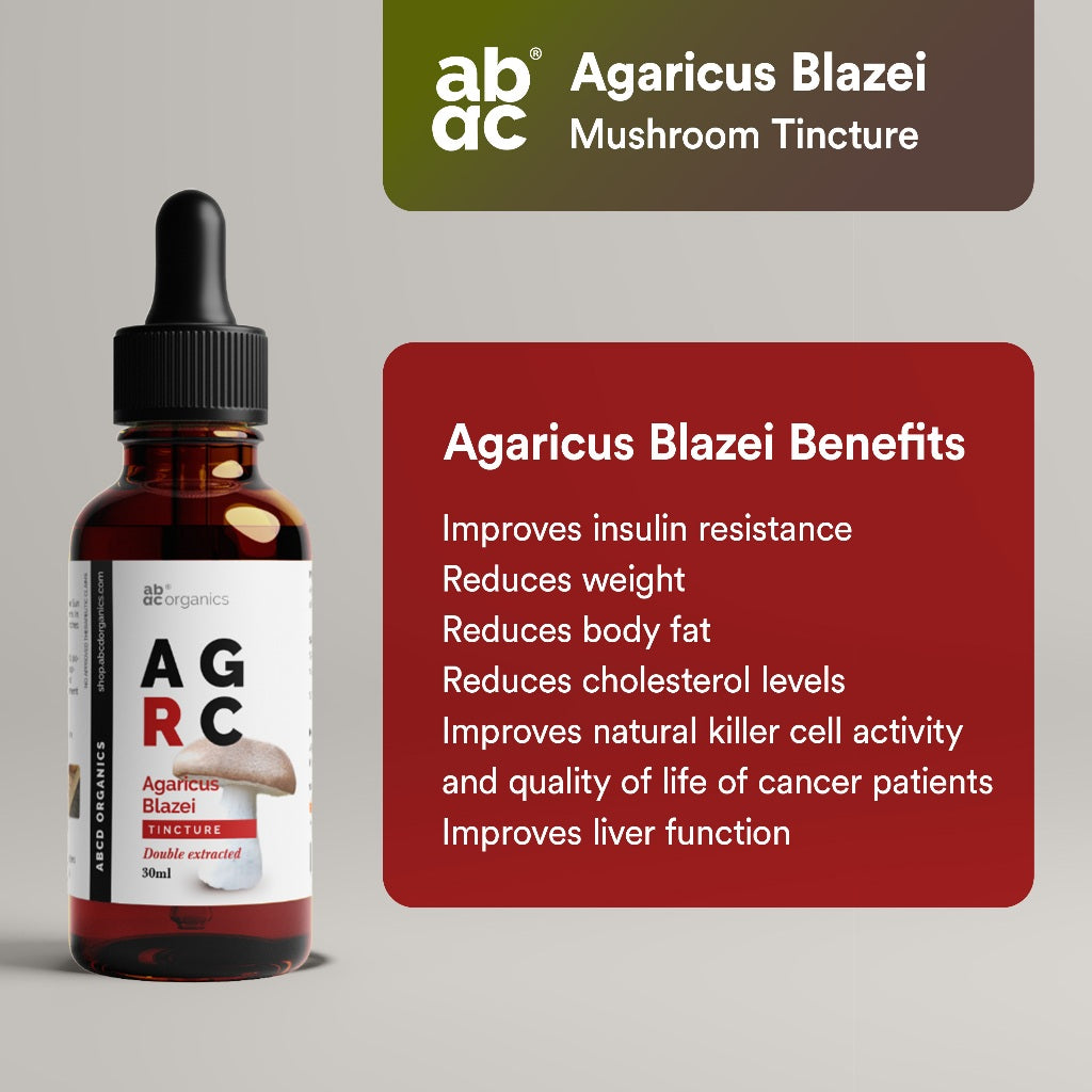 ABCD Organics® Lion's Mane Liquid Extract Mushroom Tincture (1:3 Strength Double Extracted Tincture)