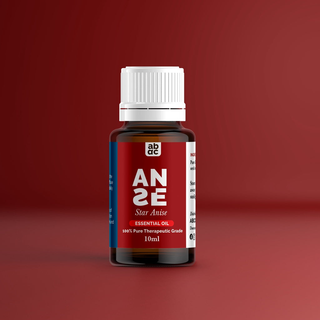 ANSE Star Anise Essential Oil 100% Natural Therapeutic Grade Digestive Support Respiratory Health