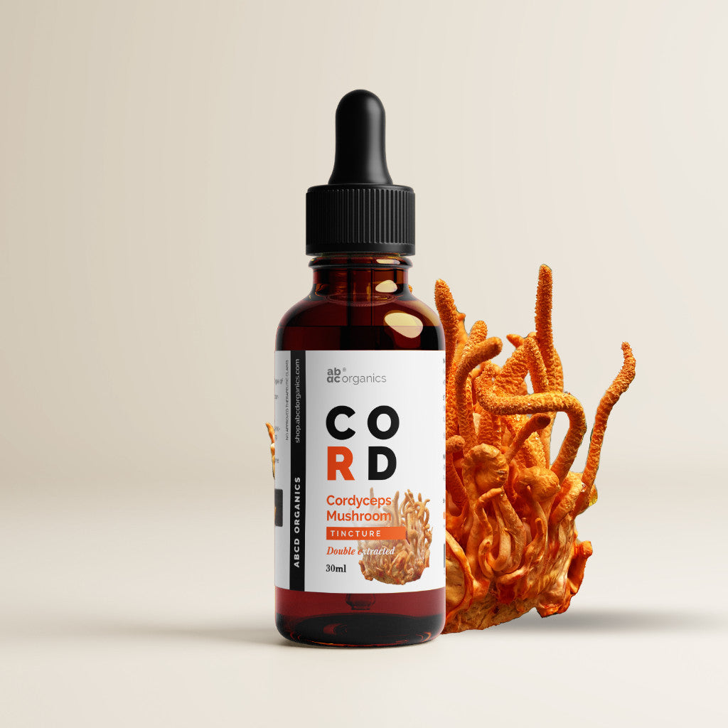 ABCD Organics Cordyceps Liquid Extract Mushroom Tincture (1:3 Strength Double Extracted Tincture)