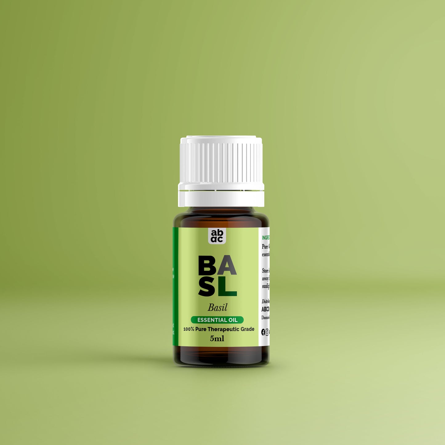 ABCD Organics Basil Essential Oil – 100% Natural, Therapeutic Grade for Mental Clarity, Digestive Health, and Aromatherapy, Basil Oil Philippines